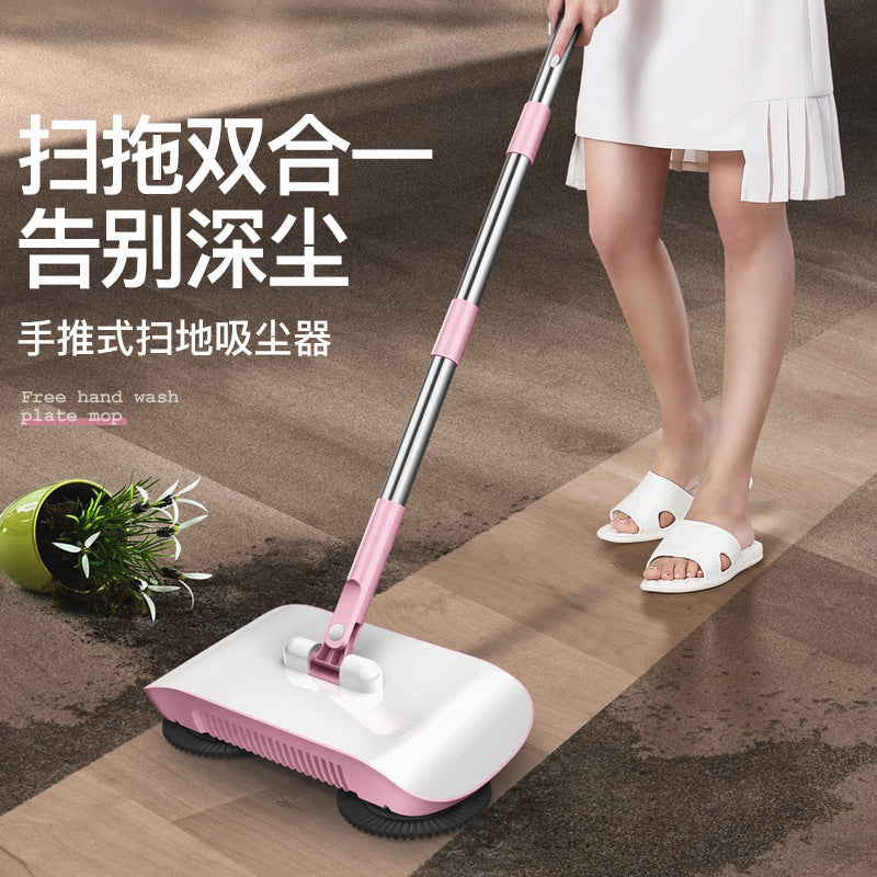 Wanben Factory Hand Push Sweeping Machine Household Broom Dustpan Suit Household Cleaning All-in-one Machine Lazy