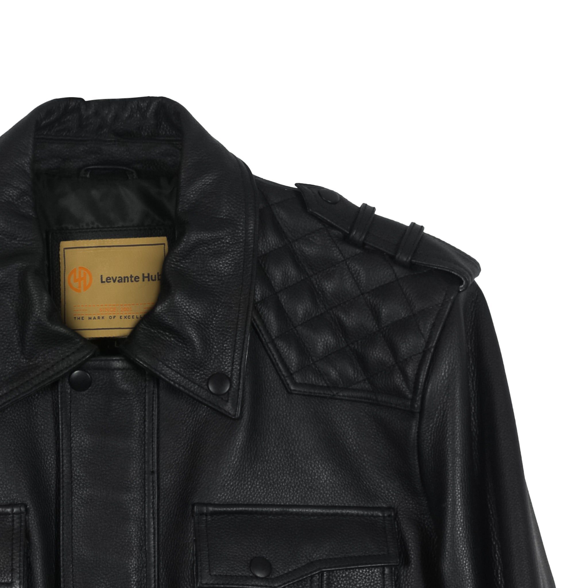 Classic Utility Quilted Leather Jacket-2
