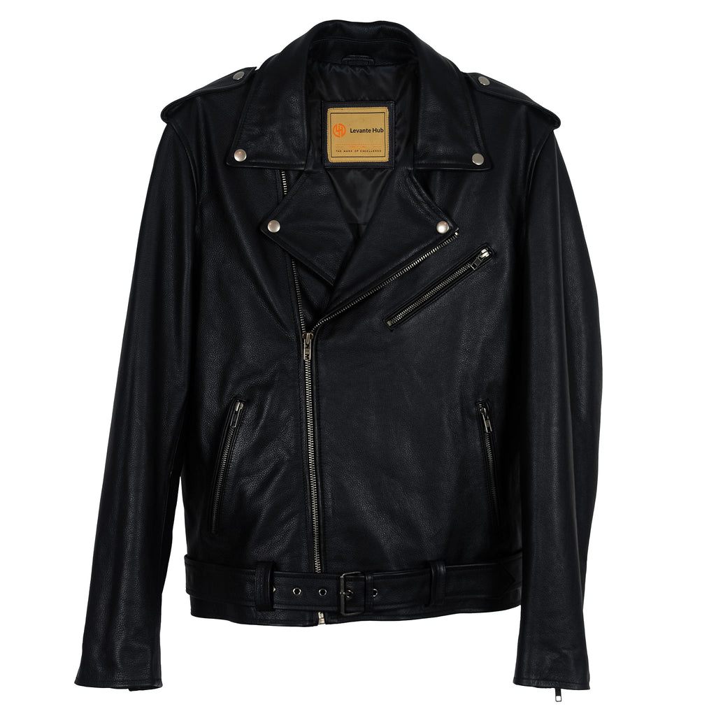 Reaper Skull Graphic Biker Jacket-0