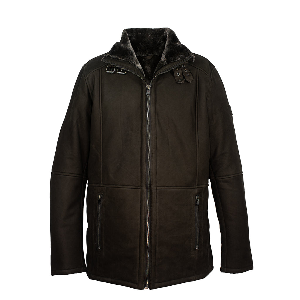 Premium Faux Fur Lined Leather Jacket-0