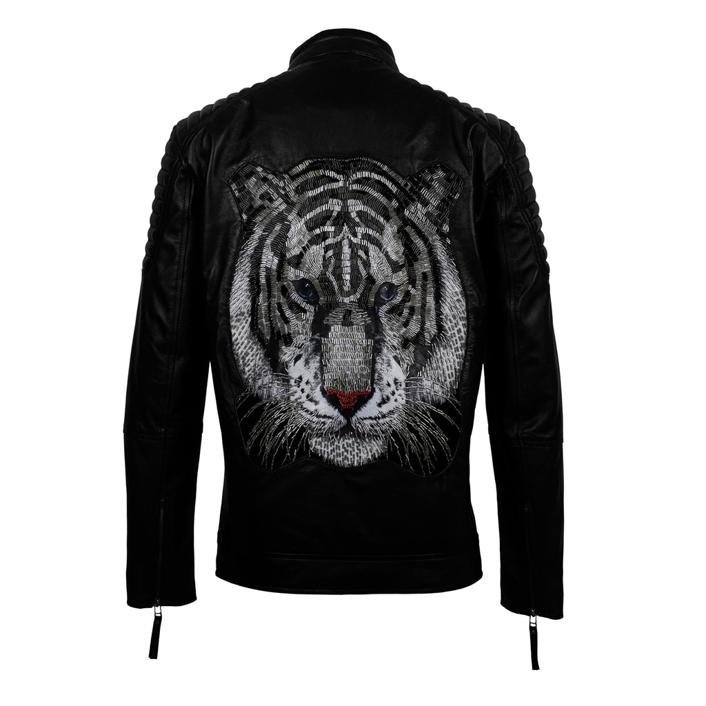 Panthera Luxe Pearl Leather Jacket-2