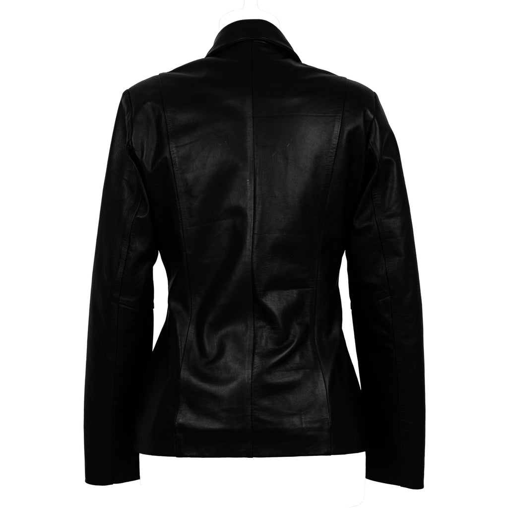 Women's Aurora Lambskin Leather Blazer-1