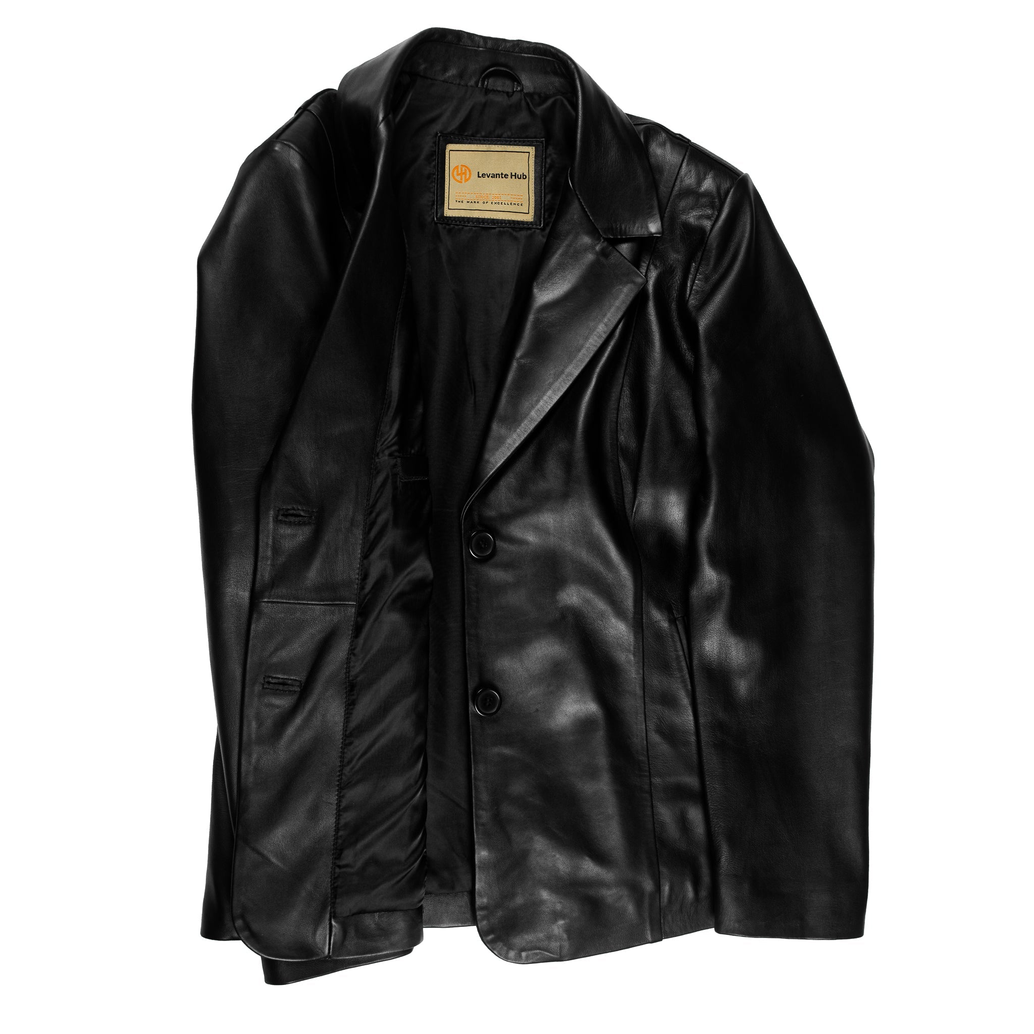 Women's Celeste Lambskin Leather Blazer-2