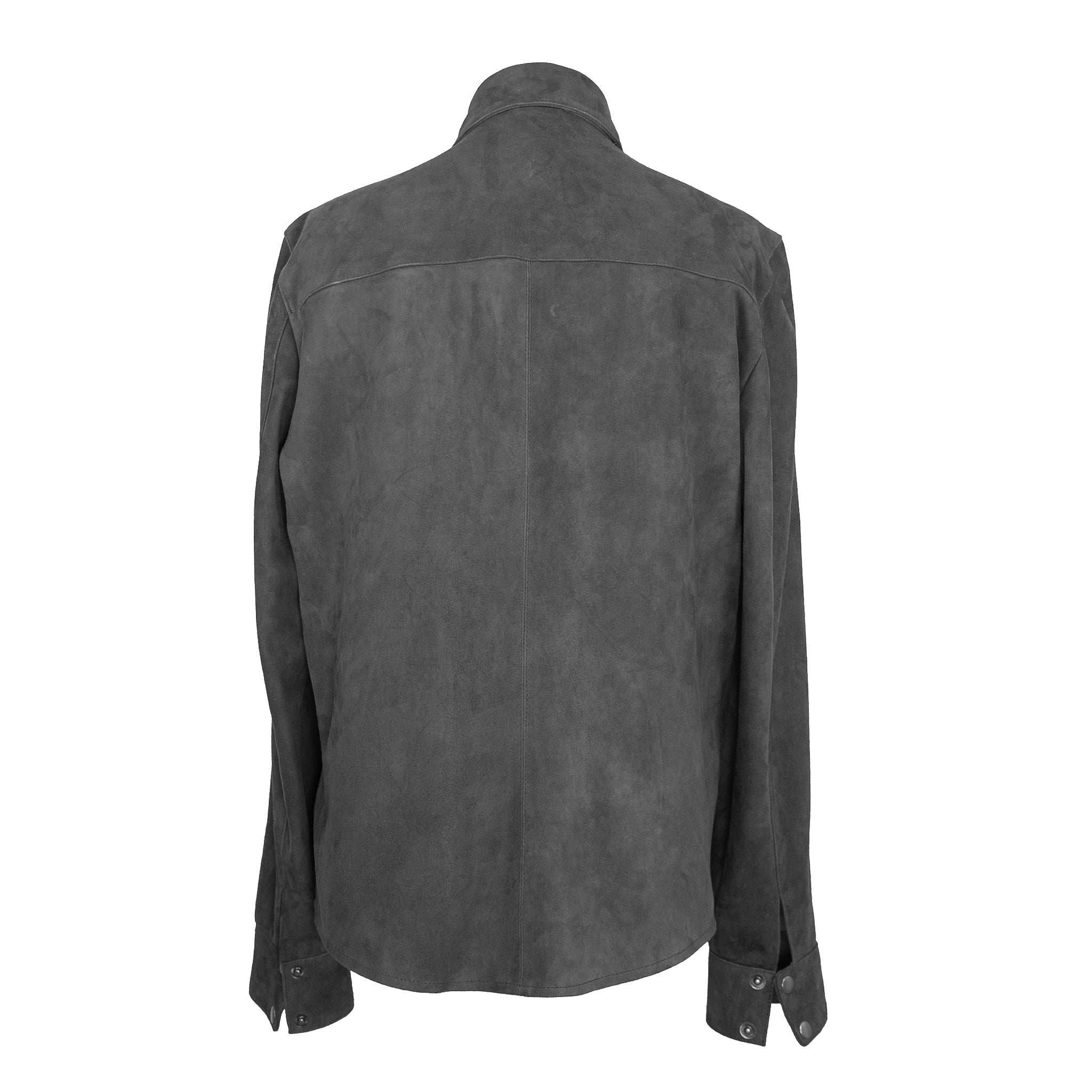 Ironshade Men's Charcoal Gray Suede Shirt