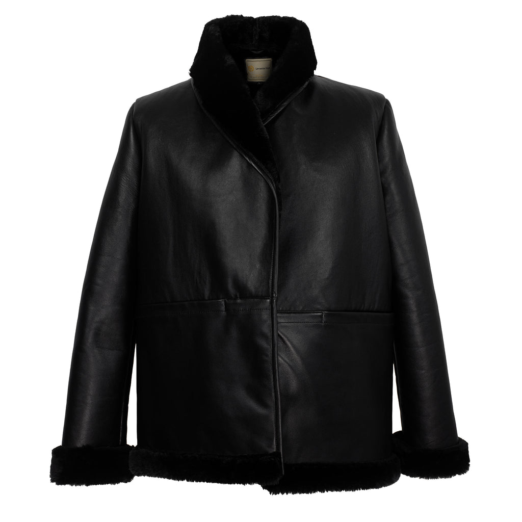 LambEdge Shearling-Lined Lambskin Jacket-0