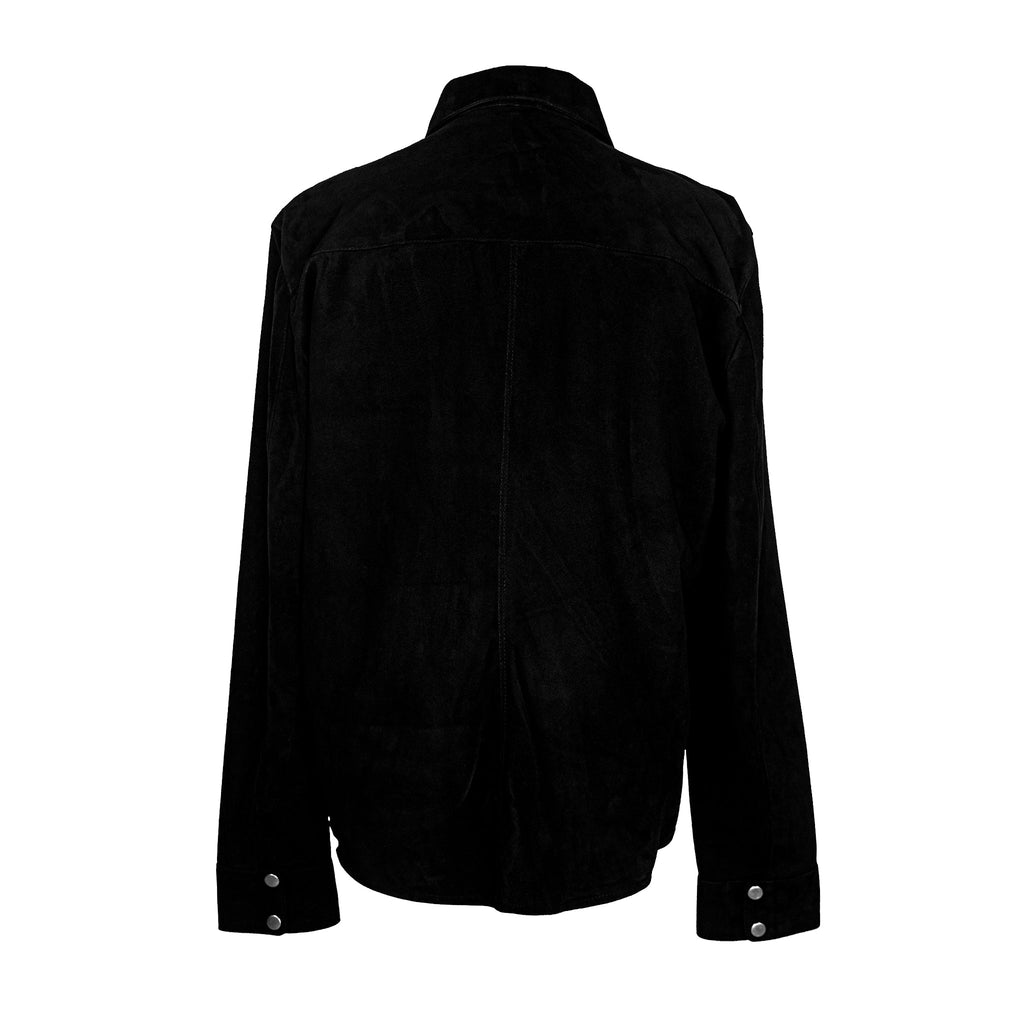 Blackout Goat Suede Shirt-1