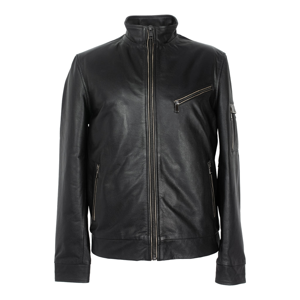 Classic Cowhide Leather Jacket – Air Force Edition