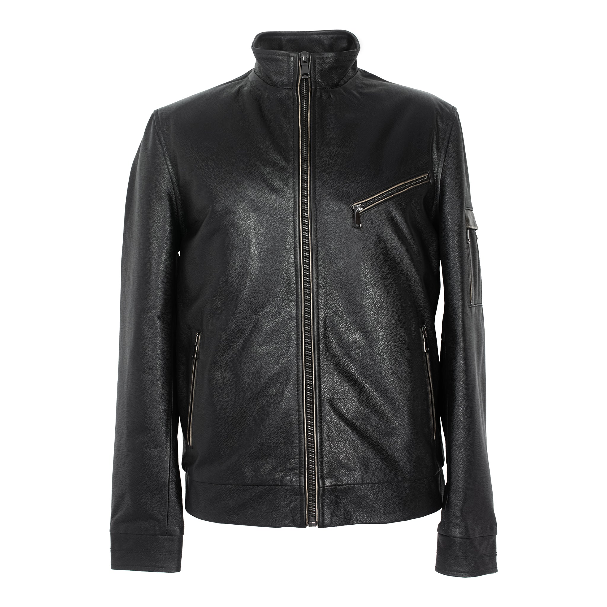 Classic Cowhide Leather Jacket – Air Force Edition