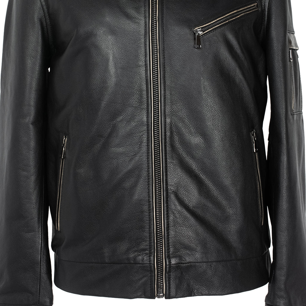 Classic Cowhide Leather Jacket – Air Force Edition