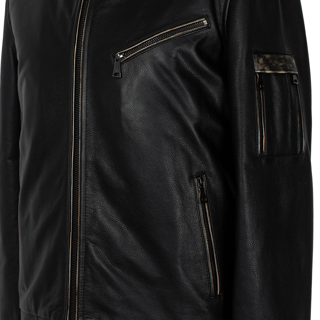 Classic Cowhide Leather Jacket – Air Force Edition