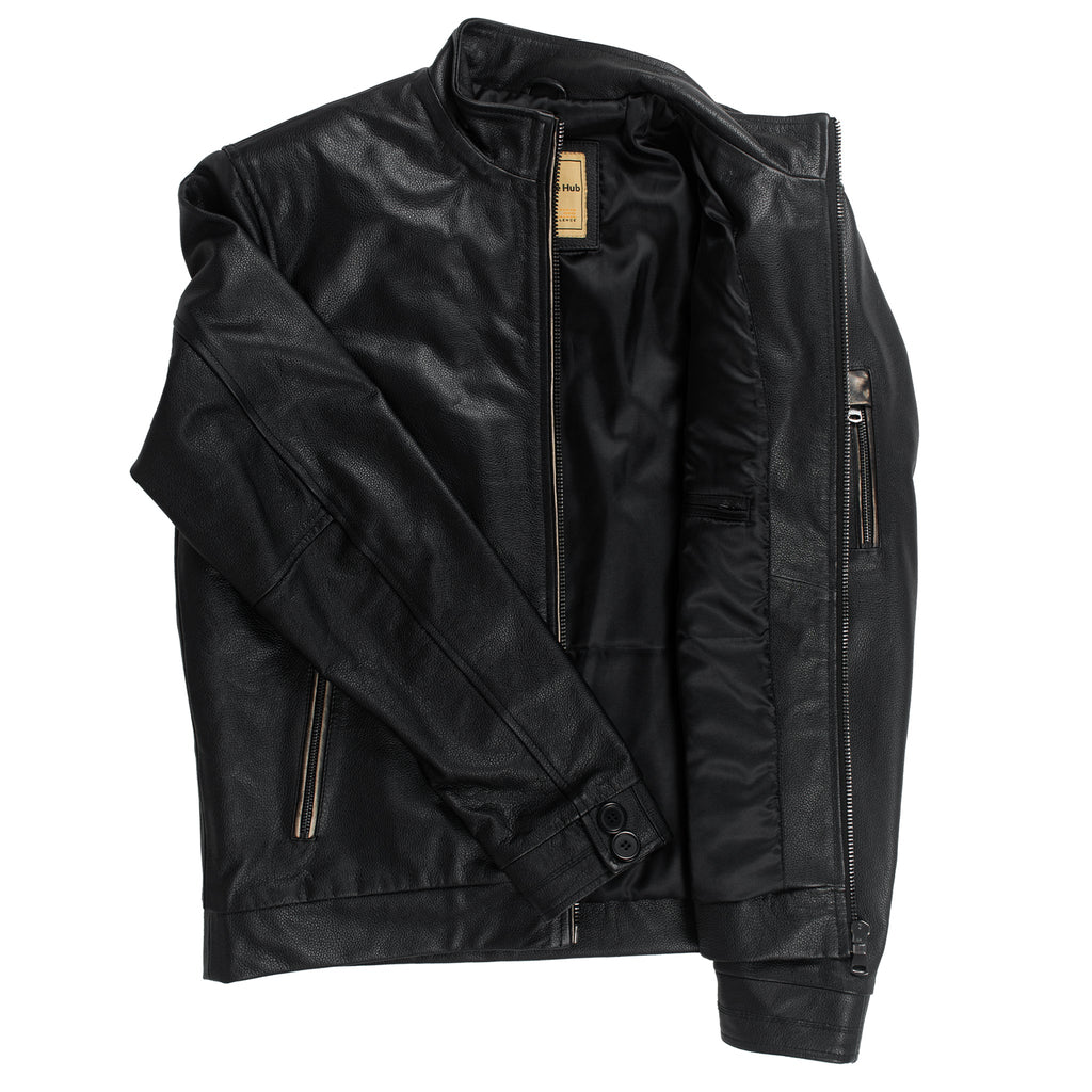 Classic Cowhide Leather Jacket – Air Force Edition