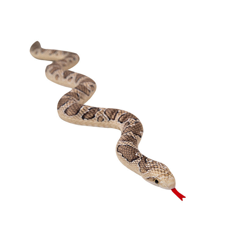 Cross-Border Simulation Silver Ring Snake Plush Toy Doll Corn Snake Doll Rag Doll Zodiac Snake Trick Props