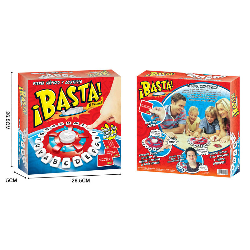 Kids Tapple Crazy Alphabet Game Fast-paced Family Board Game Educational Toys