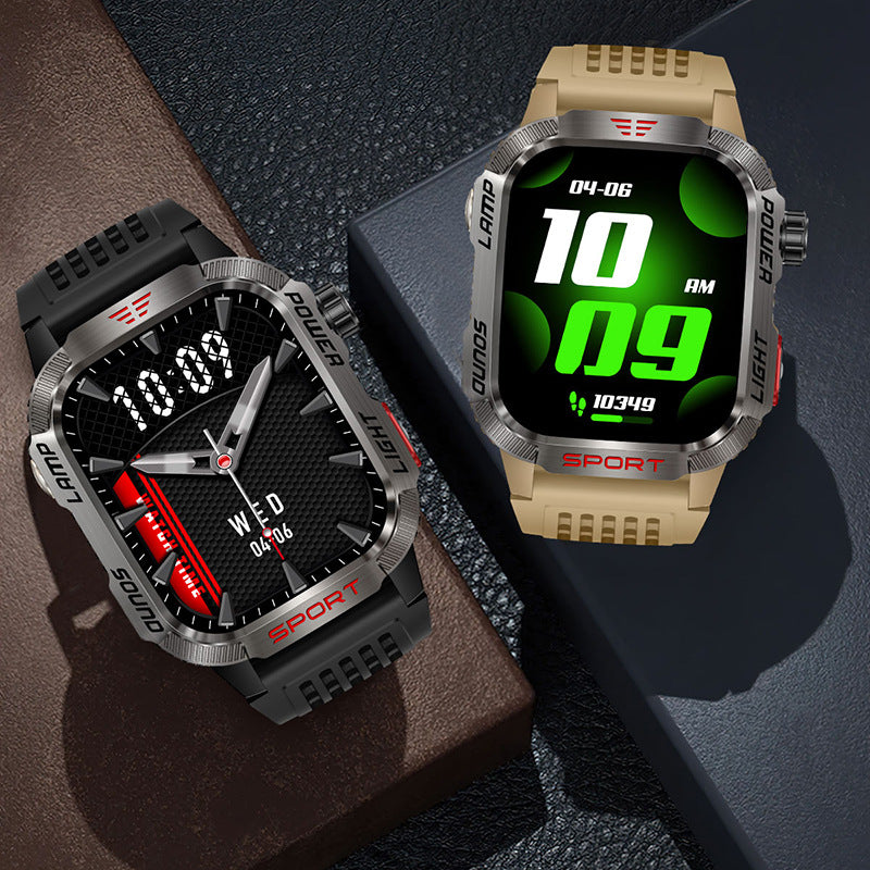 Cross-border HT29 Smart Watch Bluetooth Call Heart Rate Blood Oxygen Compass Flashlight Pedometer Sports Watch Bracelet