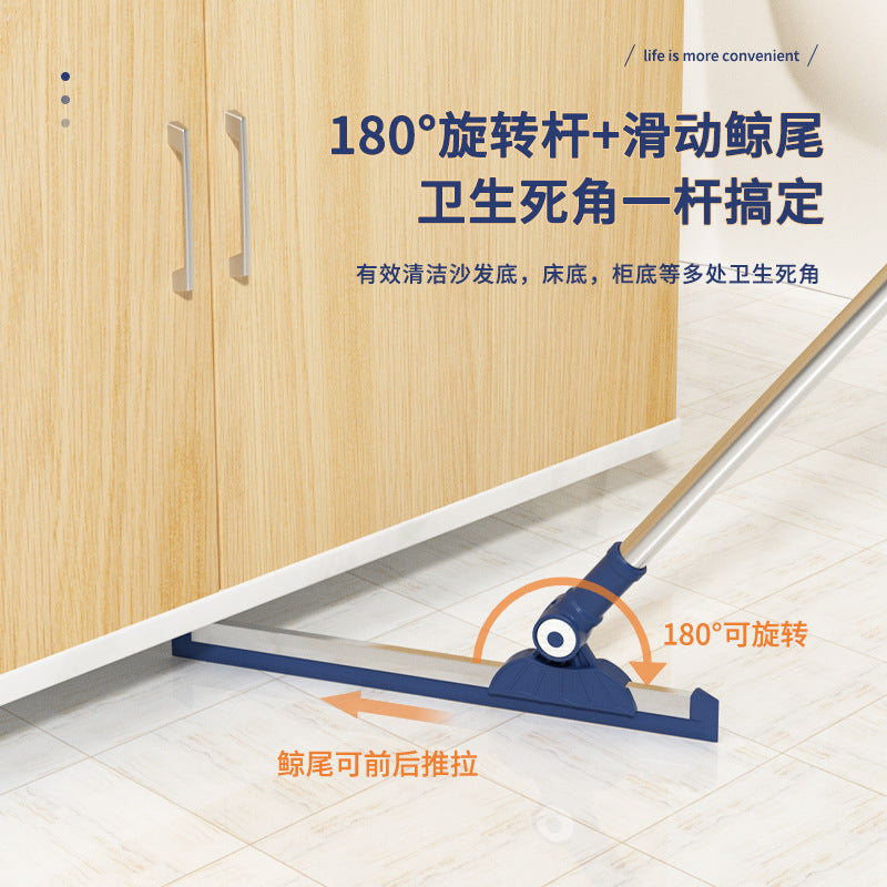 [Patented Authentic] Magic Broom Silicone Non-Stick Hair Retractable Long-Handed Broom Glass Wiper