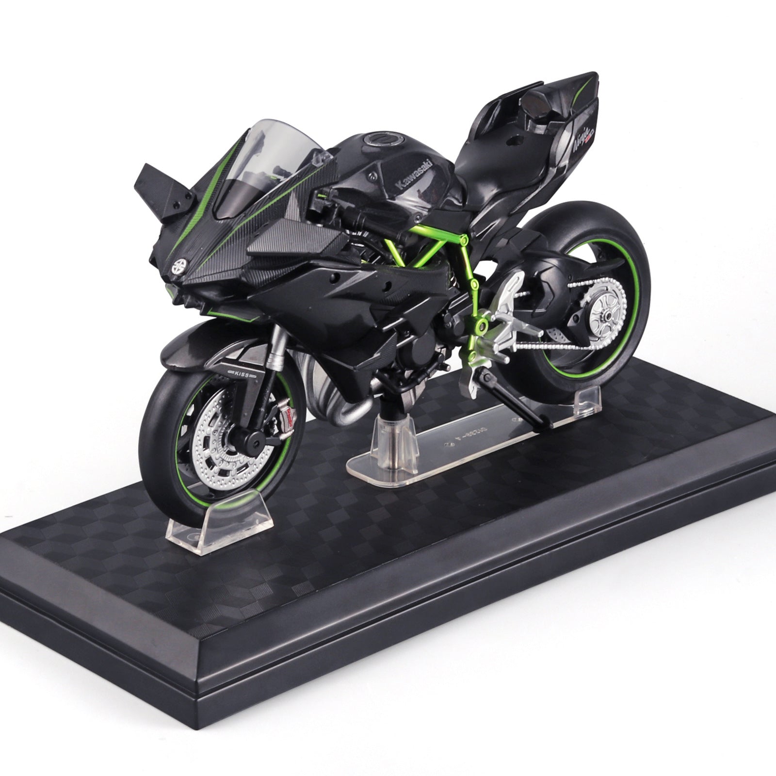 Cca Officially Licensed 1:12 Kawasaki Ninja H2R Alloy Motorcycle Fashionable Trendy Ornament Tiktok Hot Sale