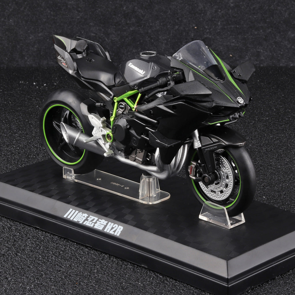 Cca Officially Licensed 1:12 Kawasaki Ninja H2R Alloy Motorcycle Fashionable Trendy Ornament Tiktok Hot Sale