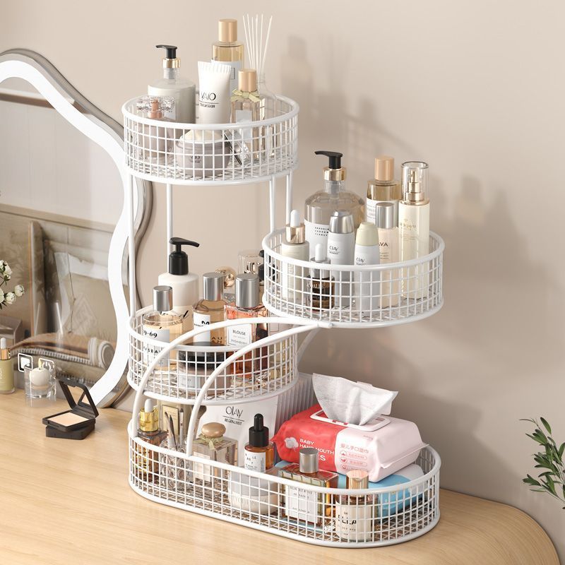 Table Storage Skin Care Products Multi-Layer Shelf Cosmetic Storage Rack Desktop Storage Rack Dormitory Dressing Table