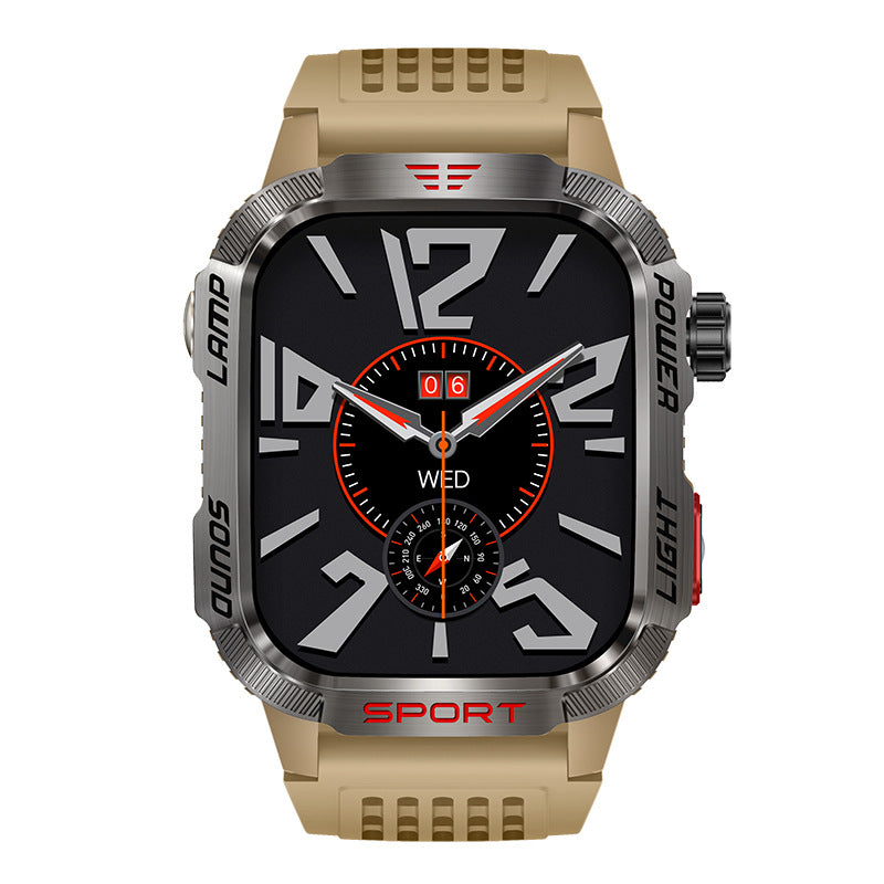 Cross-border HT29 Smart Watch Bluetooth Call Heart Rate Blood Oxygen Compass Flashlight Pedometer Sports Watch Bracelet