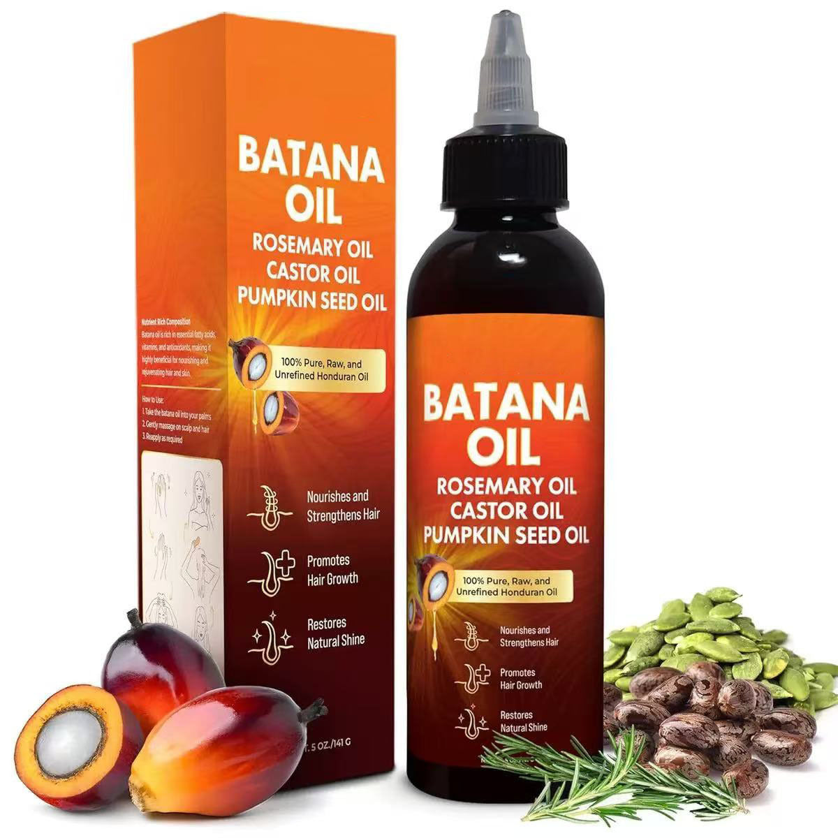 Batana Oil To Improve Frizz To Promote Smooth Soft Hair Care Essential Oil In Stock Supply 118ml