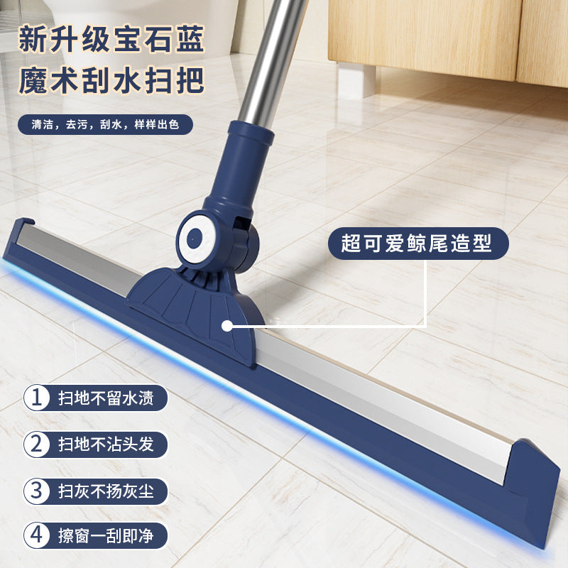 [Patented Authentic] Magic Broom Silicone Non-Stick Hair Retractable Long-Handed Broom Glass Wiper