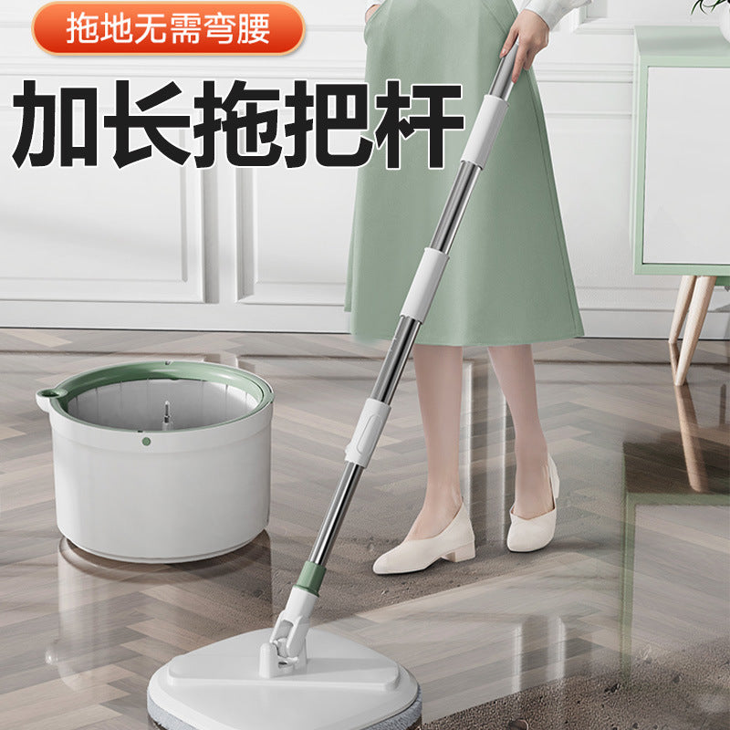 New Rotating Flat Mop Bucket Hand-free Washing Lazy Household Wholesale Clean Dirt Separation Mop Mop Mop Mop Mop